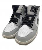 NIKEナイキ）の古着「ミッドカットスニーカー」｜ライトグレー