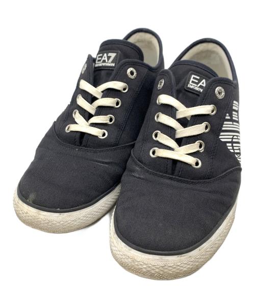 EA7（イーエーセブン）EA7 (イーエーセブン) ローカットスニーカー ブラック サイズ:28.5の古着・服飾アイテム