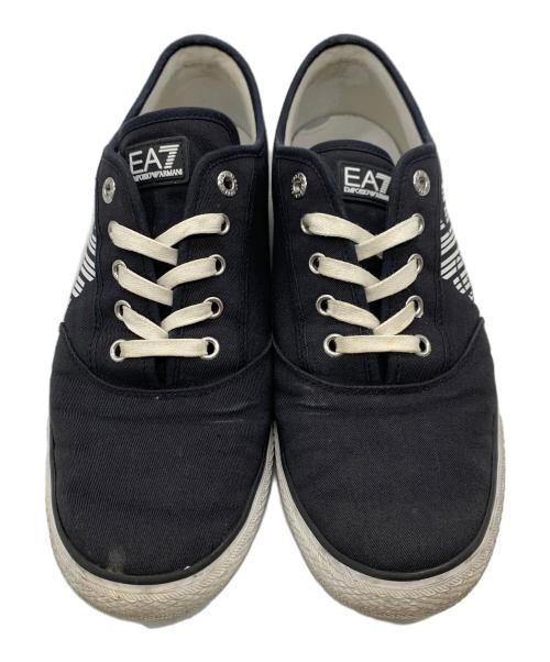 EA7（イーエーセブン）EA7 (イーエーセブン) ローカットスニーカー ブラック サイズ:28.5の古着・服飾アイテム