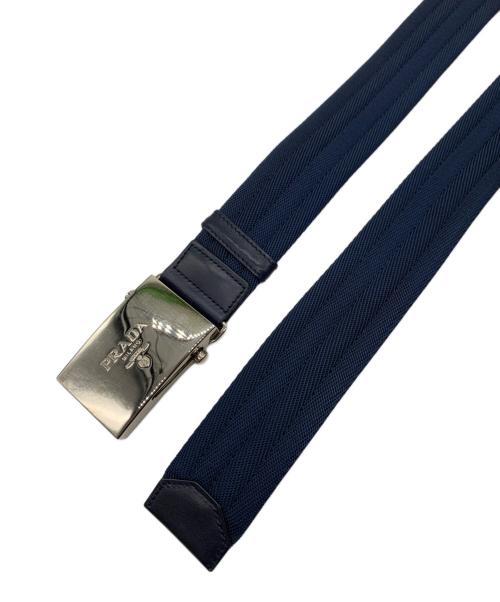 PRADA（プラダ）PRADA (プラダ) ガチャベルト ネイビーの古着・服飾アイテム