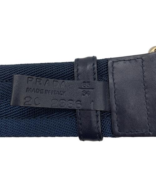 PRADA（プラダ）PRADA (プラダ) ガチャベルト ネイビーの古着・服飾アイテム