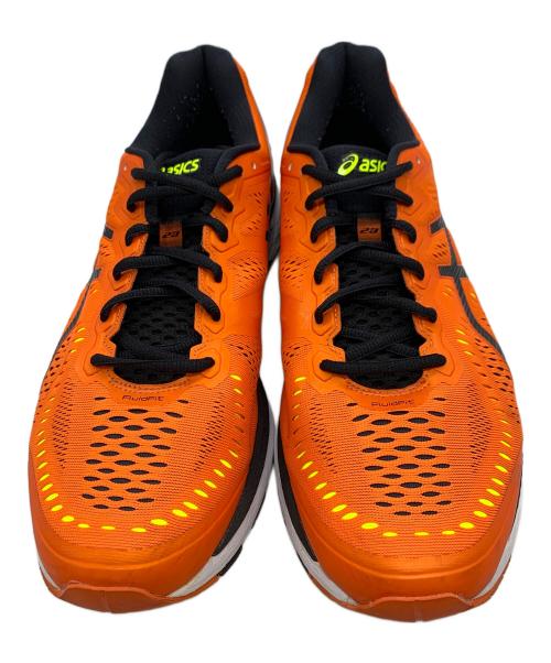 asics（アシックス）asics (アシックス) ランニングシューズ オレンジ×ブラック サイズ:30の古着・服飾アイテム