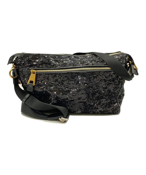 EMPORIO ARMANI（エンポリオアルマーニ）EMPORIO ARMANI (エンポリオアルマーニ) ショルダーバッグ ブラック×ピンクの古着・服飾アイテム