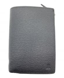 LANVIN（ランバン）の古着「2つ折り財布」｜ブラック