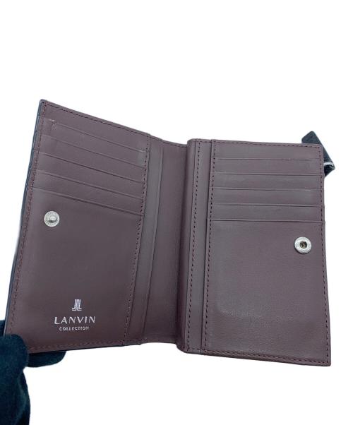 LANVIN（ランバン）LANVIN (ランバン) 2つ折り財布 ブラックの古着・服飾アイテム