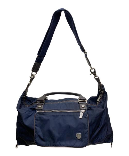 Orobianco（オロビアンコ）Orobianco (オロビアンコ) 2WAYバッグ ネイビー×ブラウンの古着・服飾アイテム