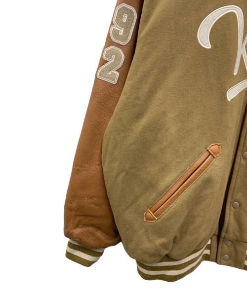 KEBOZ（ケボズ）KEBOZ (ケボズ) スタジャン ブラウン×カーキ サイズ:XLの古着・服飾アイテム