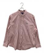 RALPH LAURENラルフローレン）の古着「長袖シャツ」｜レッド×ホワイト