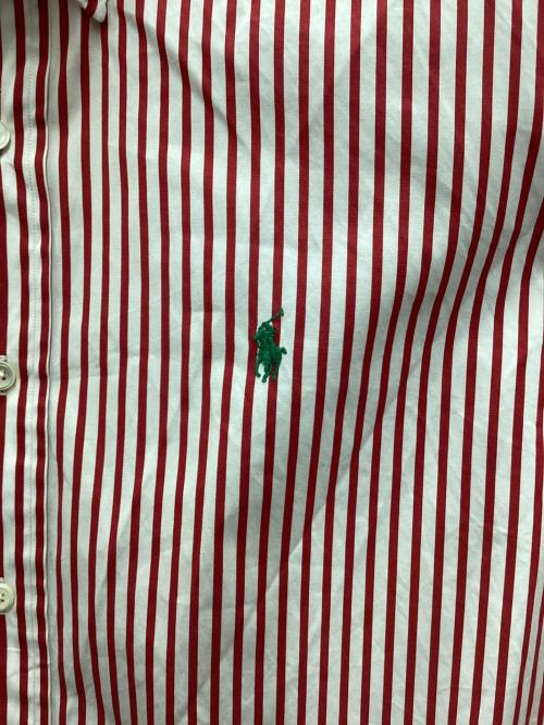 RALPH LAUREN（ラルフローレン）RALPH LAUREN (ラルフローレン) 長袖シャツ レッド×ホワイト サイズ:XLの古着・服飾アイテム