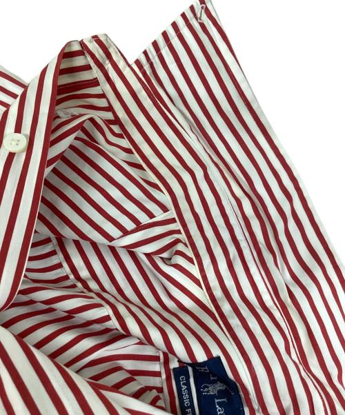 RALPH LAUREN（ラルフローレン）RALPH LAUREN (ラルフローレン) 長袖シャツ レッド×ホワイト サイズ:XLの古着・服飾アイテム