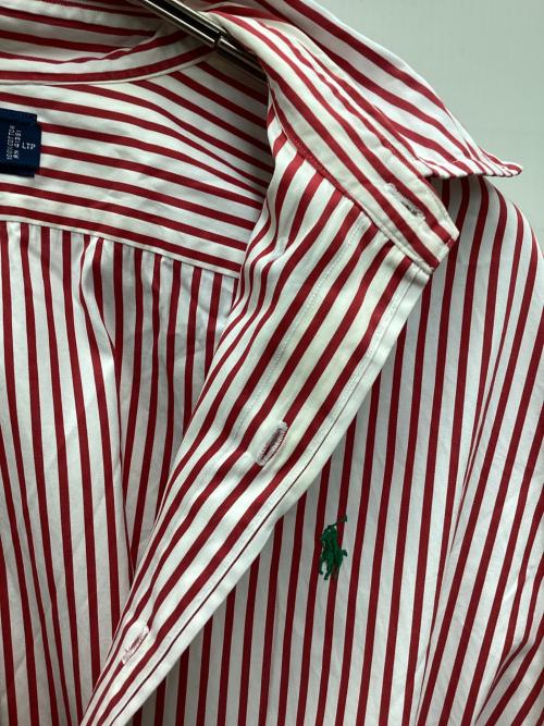 RALPH LAUREN（ラルフローレン）RALPH LAUREN (ラルフローレン) 長袖シャツ レッド×ホワイト サイズ:XLの古着・服飾アイテム