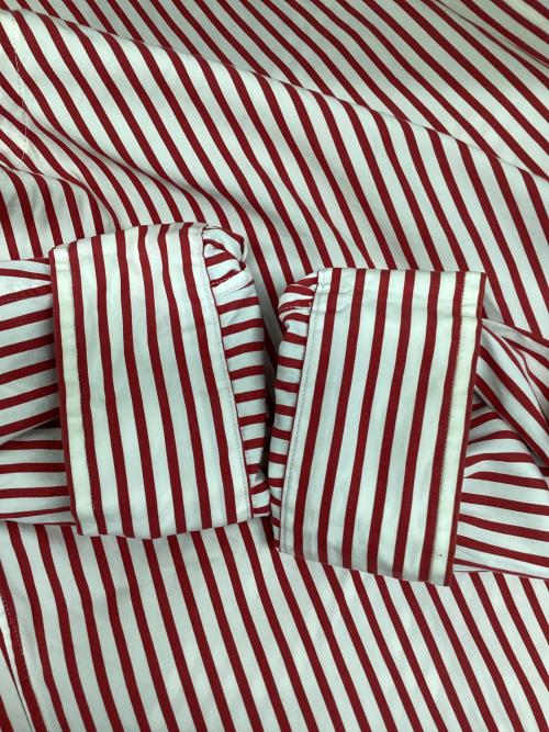 RALPH LAUREN（ラルフローレン）RALPH LAUREN (ラルフローレン) 長袖シャツ レッド×ホワイト サイズ:XLの古着・服飾アイテム