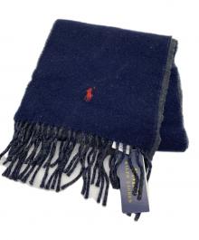 POLO RALPH LAUREN（ポロ・ラルフローレン）の古着「マフラー」｜ネイビー×グレー