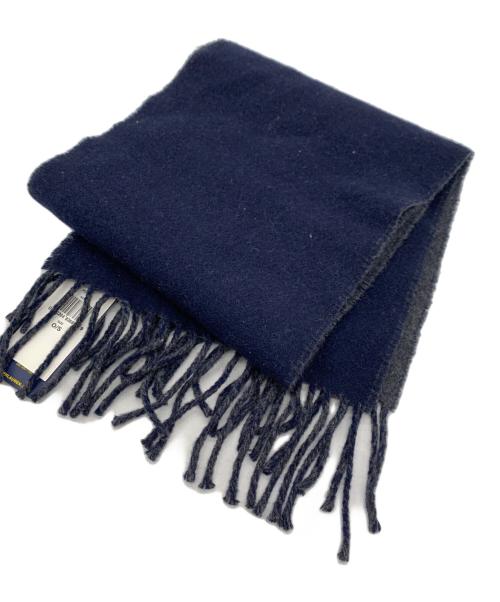 POLO RALPH LAUREN（ポロ・ラルフローレン）POLO RALPH LAUREN (ポロ・ラルフローレン) マフラー ネイビー×グレー 未使用品の古着・服飾アイテム