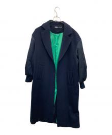 ZARA（ザラ）の古着「ウールコート」｜ネイビー