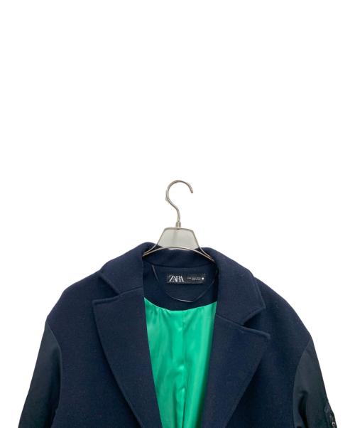 ZARA（ザラ）ZARA (ザラ) ウールコート ネイビー サイズ:Mの古着・服飾アイテム