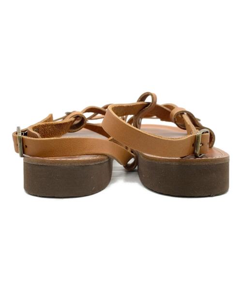 organic handloom（オーガニックハンドルーム）Organic handloom (オーガニックハンドルーム) ストラップサンダル ブラウン サイズ:28の古着・服飾アイテム
