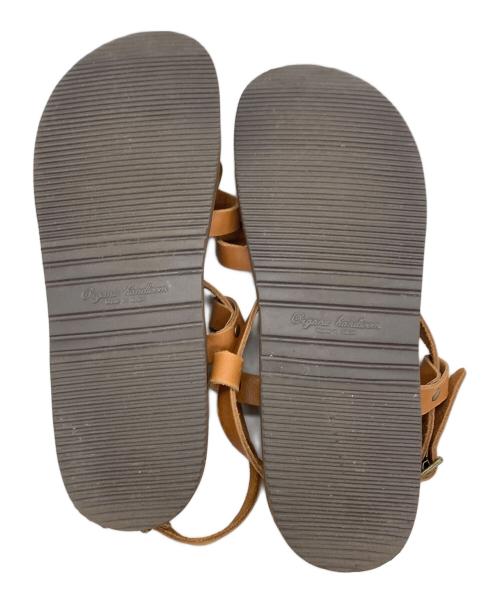 organic handloom（オーガニックハンドルーム）Organic handloom (オーガニックハンドルーム) ストラップサンダル ブラウン サイズ:28の古着・服飾アイテム