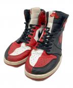 NIKEナイキ）の古着「ハイカットスニーカー」｜レッド×ブラック