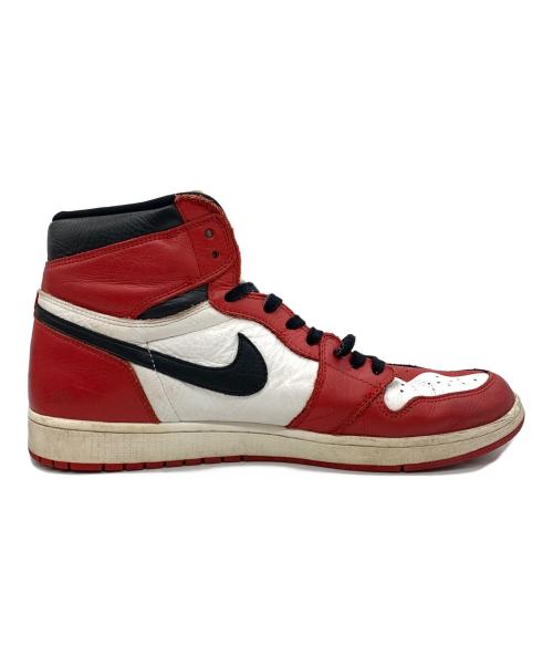 NIKE（ナイキ）NIKE (ナイキ) ハイカットスニーカー レッド×ブラック サイズ:32の古着・服飾アイテム
