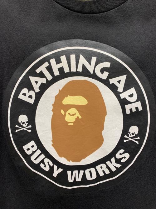 A BATHING APE（ア ベイシング エイプ）A BATHING APE (ア ベイシング エイプ) プリントTシャツ ブラック サイズ:Mの古着・服飾アイテム