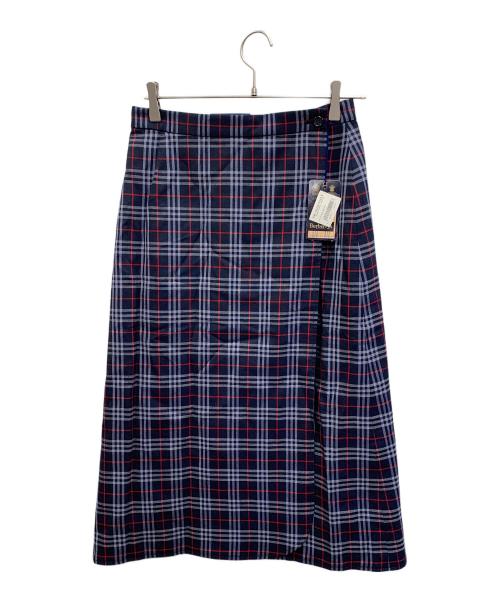 Burberry's（バーバリー）Burberry's (バーバリーズ) ラップスカート ネイビー サイズ:ML 未使用品の古着・服飾アイテム