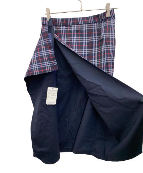 Burberry's（バーバリー）Burberry's (バーバリーズ) ラップスカート ネイビー サイズ:ML 未使用品の古着・服飾アイテム
