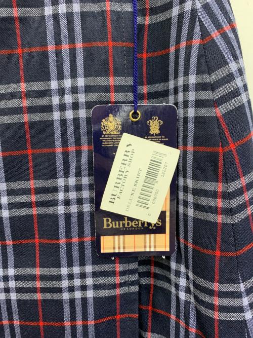Burberry's（バーバリー）Burberry's (バーバリーズ) ラップスカート ネイビー サイズ:ML 未使用品の古着・服飾アイテム