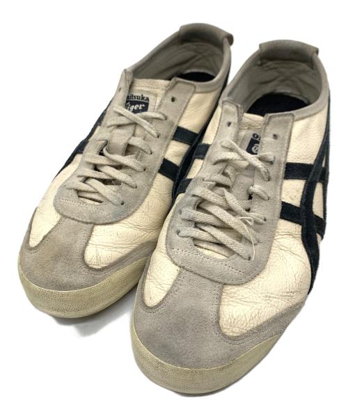 Onitsuka Tiger（オニツカタイガー）Onitsuka Tiger (オニツカタイガー) ローカットスニーカー ホワイト×ブラック サイズ:27の古着・服飾アイテム