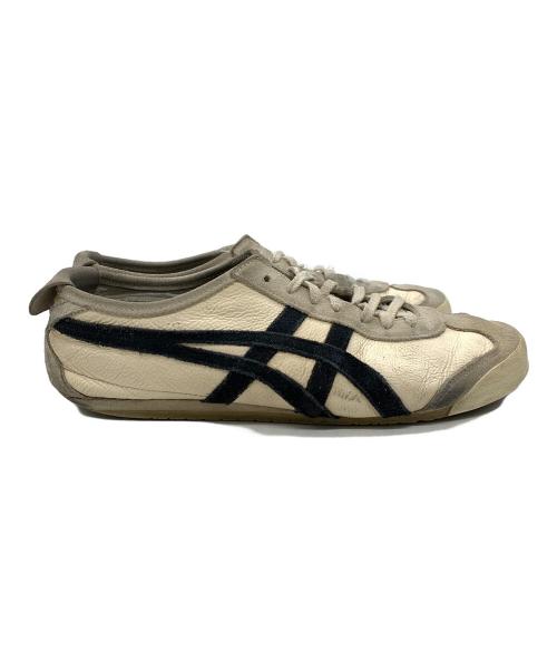 Onitsuka Tiger（オニツカタイガー）Onitsuka Tiger (オニツカタイガー) ローカットスニーカー ホワイト×ブラック サイズ:27の古着・服飾アイテム
