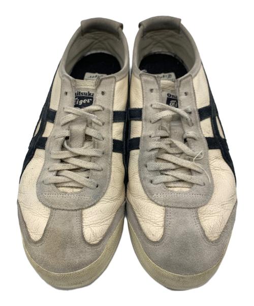 Onitsuka Tiger（オニツカタイガー）Onitsuka Tiger (オニツカタイガー) ローカットスニーカー ホワイト×ブラック サイズ:27の古着・服飾アイテム