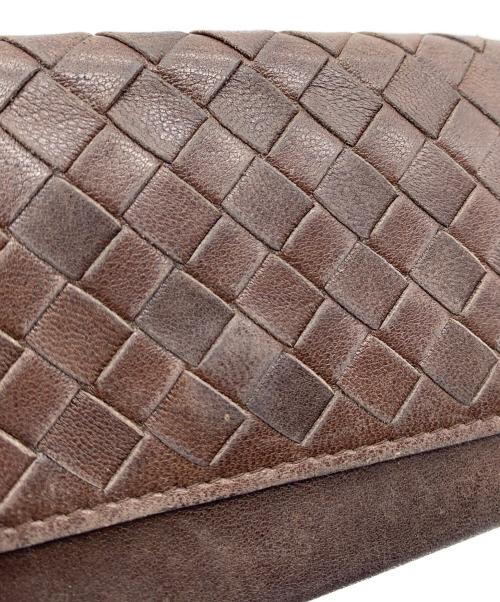 BOTTEGA VETETA（ボッテガヴェネタ）BOTTEGA VETETA (ボッテガヴェネタ) 名刺入れ ブラウンの古着・服飾アイテム