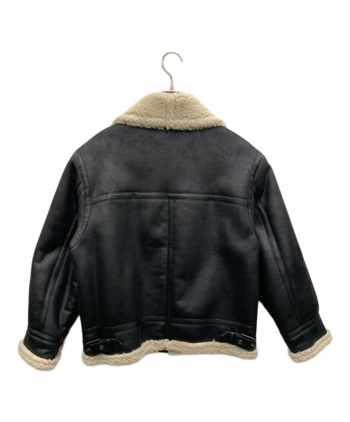 UNGRID（アングリッド）UNGRID (アングリッド) フェイクムートンボアブルゾン ブラック サイズ:Mの古着・服飾アイテム