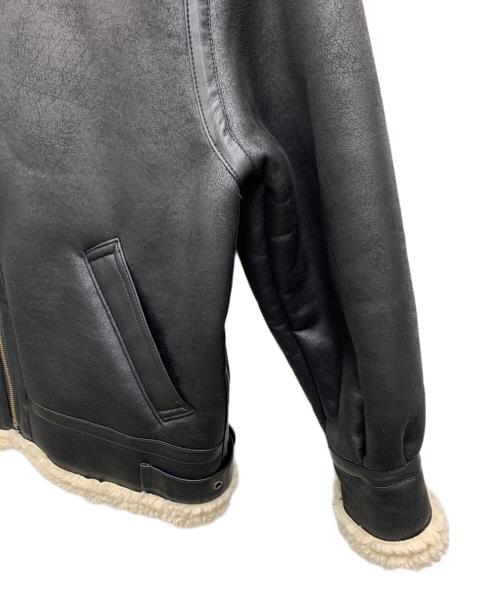 UNGRID（アングリッド）UNGRID (アングリッド) フェイクムートンボアブルゾン ブラック サイズ:Mの古着・服飾アイテム