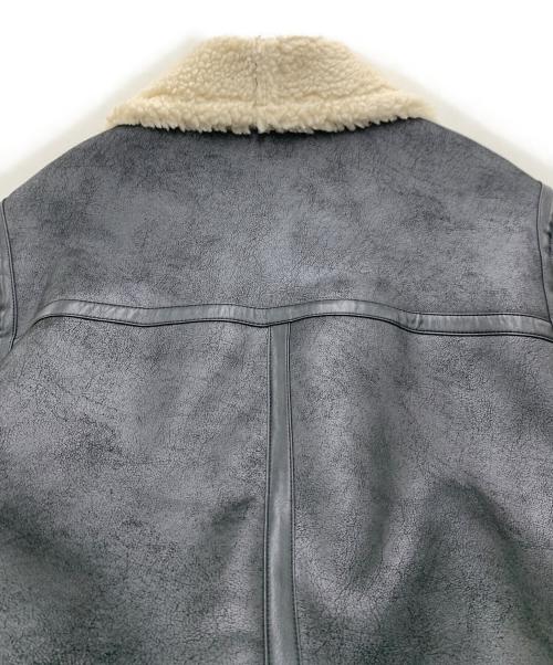 UNGRID（アングリッド）UNGRID (アングリッド) フェイクムートンボアブルゾン ブラック サイズ:Mの古着・服飾アイテム