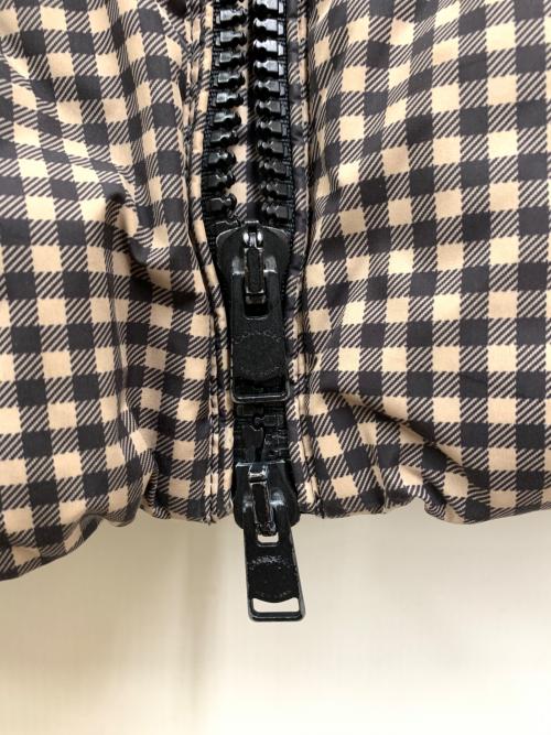 COACH（コーチ）COACH (コーチ) フーデットダウンジャケット ブラウン×ブラック サイズ:XSの古着・服飾アイテム