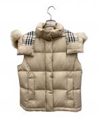 BURBERRY LONDONバーバリーロンドン）の古着「ダウンベスト」｜ベージュ