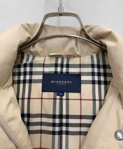 BURBERRY LONDON（バーバリーロンドン）BURBERRY LONDON (バーバリーロンドン) ダウンベスト ベージュ サイズ:36の古着・服飾アイテム