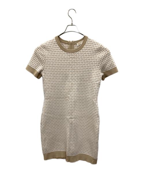 MICHAEL KORS（マイケル・コース）MICHAEL KORS (マイケル・コース) ニットワンピース ベージュ サイズ:Lの古着・服飾アイテム