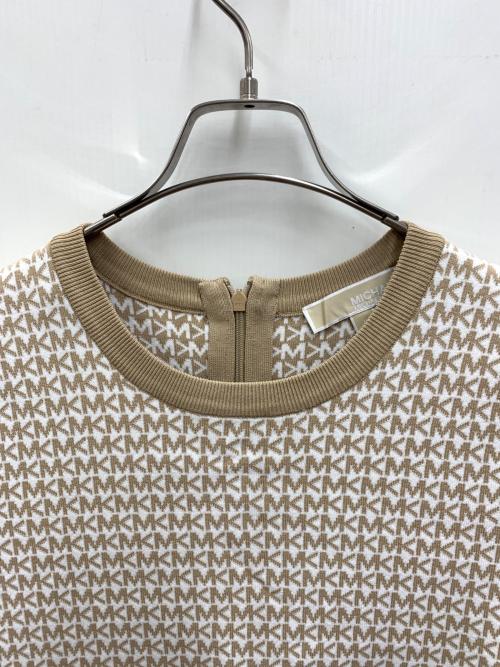 MICHAEL KORS（マイケル・コース）MICHAEL KORS (マイケル・コース) ニットワンピース ベージュ サイズ:Lの古着・服飾アイテム