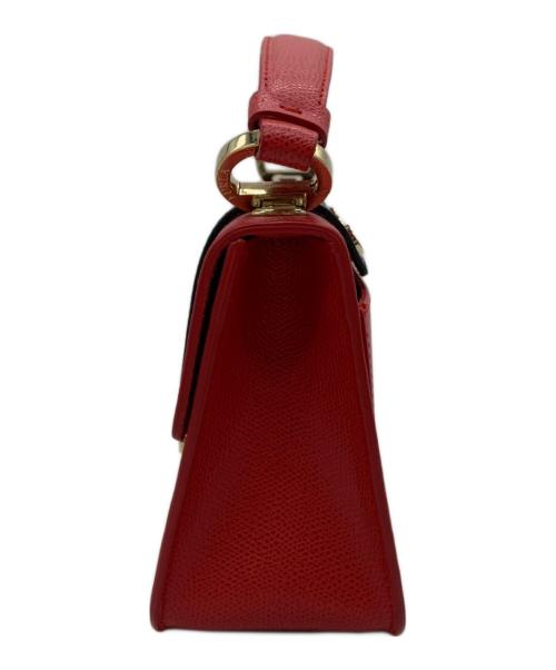 FURLA（フルラ）FURLA (フルラ) ハンドバッグ レッド×ブラックの古着・服飾アイテム