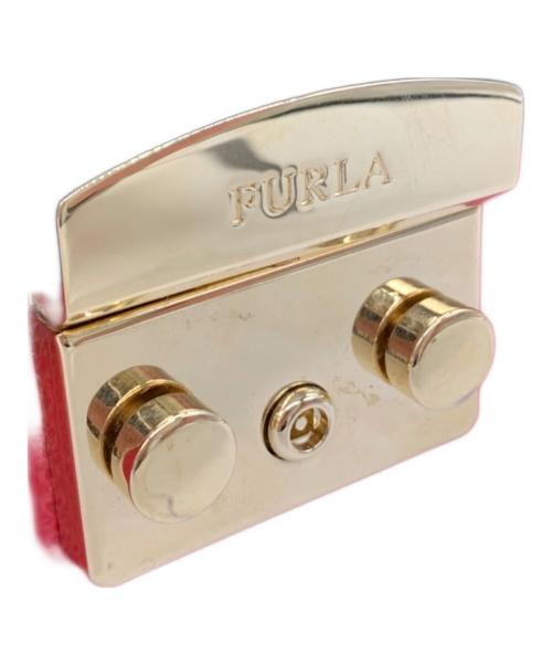 FURLA（フルラ）FURLA (フルラ) ハンドバッグ レッド×ブラックの古着・服飾アイテム