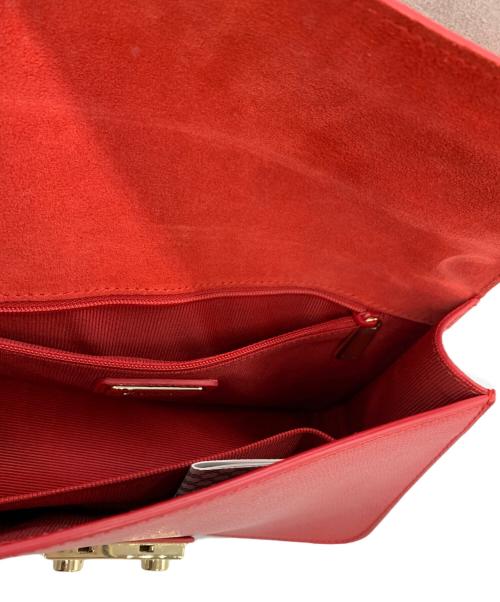 FURLA（フルラ）FURLA (フルラ) ハンドバッグ レッド×ブラックの古着・服飾アイテム