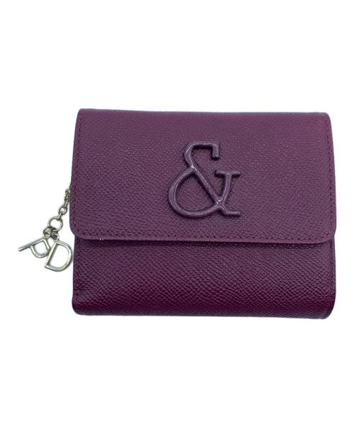 Pinky & Dianne（ピンキーアンドダイアン）Pinky & Dianne (ピンキーアンドダイアン) 3つ折り財布 パープルの古着・服飾アイテム