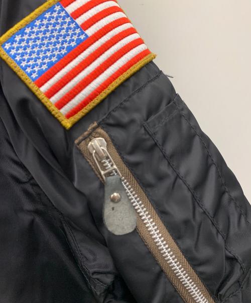 SIMPSON（シンプソン）SIMPSON (シンプソン) MA-1ジャケット ブラック サイズ:LLの古着・服飾アイテム