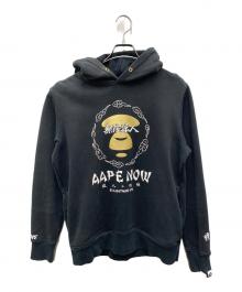 A BATHING APE（ア ベイシング エイプ）の古着「プルオーバーパーカー」｜ブラック