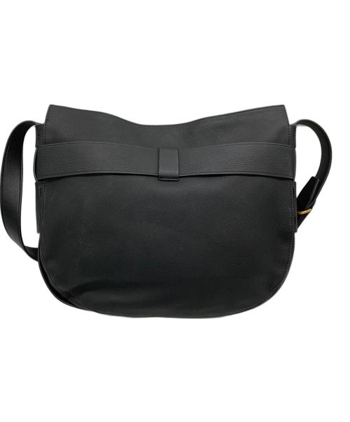 TORY BURCH（トリーバーチ）TORY BURCH (トリーバーチ) レザーショルダーバッグ ブラックの古着・服飾アイテム