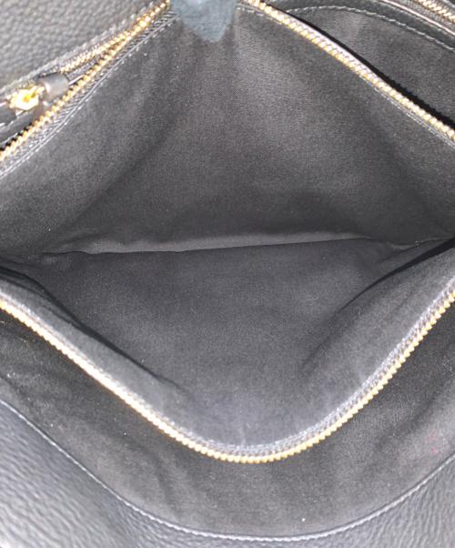 TORY BURCH（トリーバーチ）TORY BURCH (トリーバーチ) レザーショルダーバッグ ブラックの古着・服飾アイテム