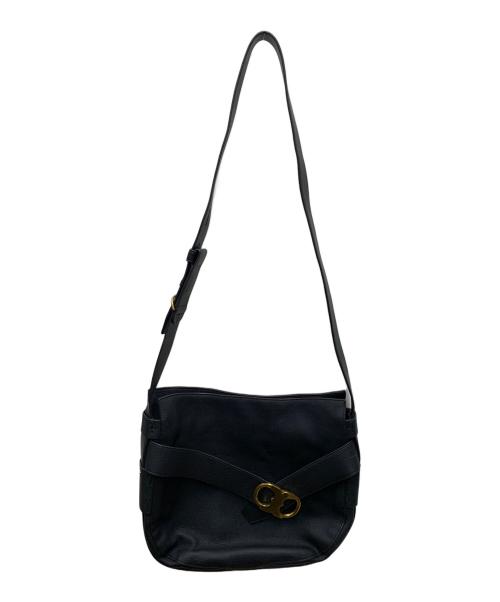 TORY BURCH（トリーバーチ）TORY BURCH (トリーバーチ) レザーショルダーバッグ ブラックの古着・服飾アイテム
