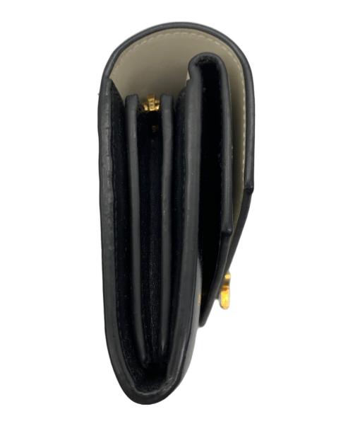 Saint Laurent Paris（サンローランパリ）Saint Laurent Paris (サンローランパリ) 長財布 ブラック×ホワイトの古着・服飾アイテム